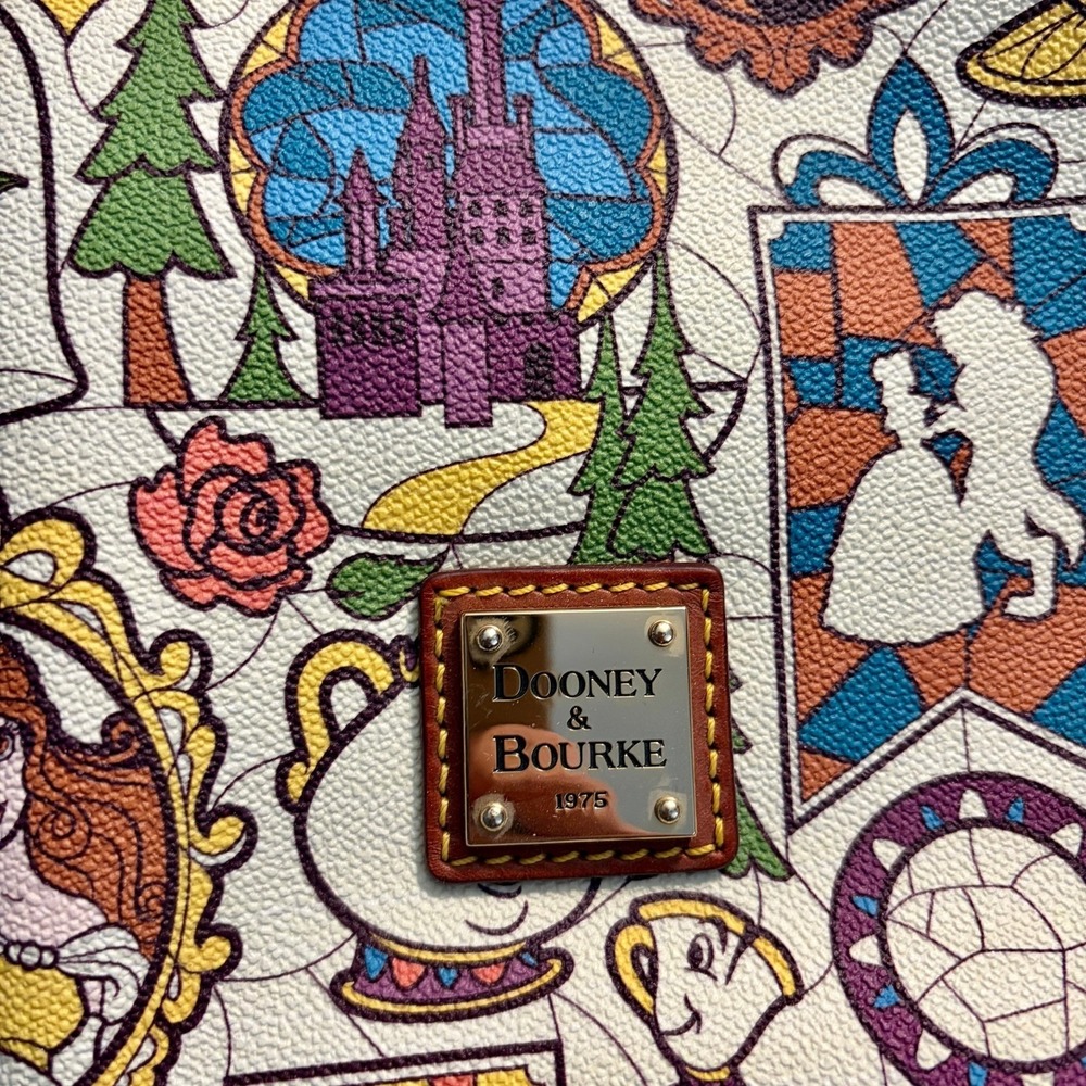 Disney Parks Dooney & Bourke Beauty and the Beast Stained Glass Crossbody Bag - Picture 4 of 7